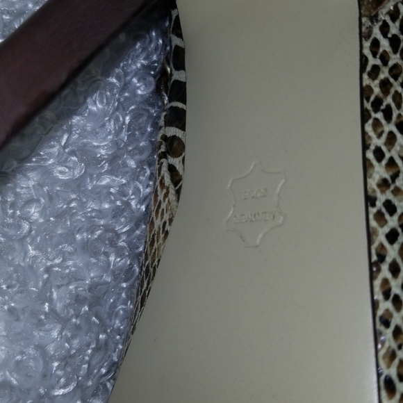 Snake skin boots, with snap sides, chain & bling - Picture 5 of 8